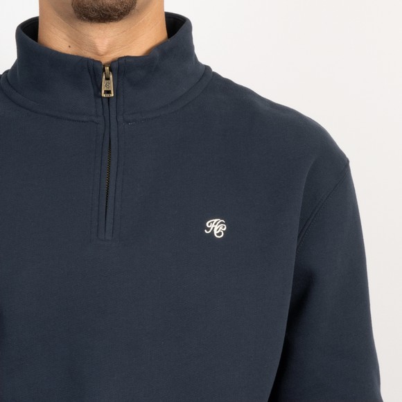 Holland Cooper Mens Blue Quarter Zip Sweat #3