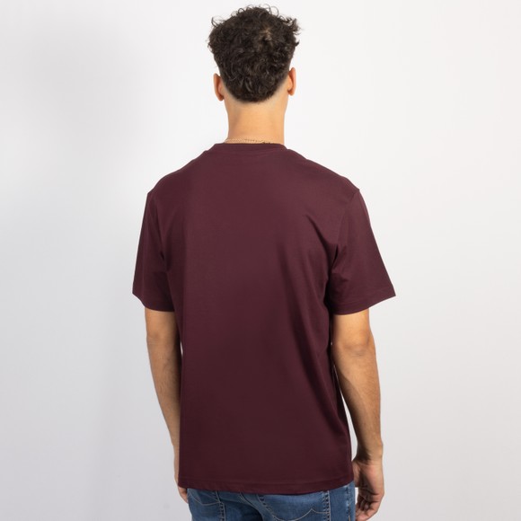 Lacoste Mens Purple Embroidery Accent T-Shirt #4