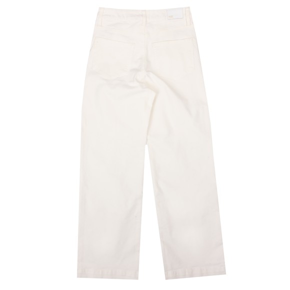 Paige Womens Off-White Anessa Ankle Wide Leg Jean #4