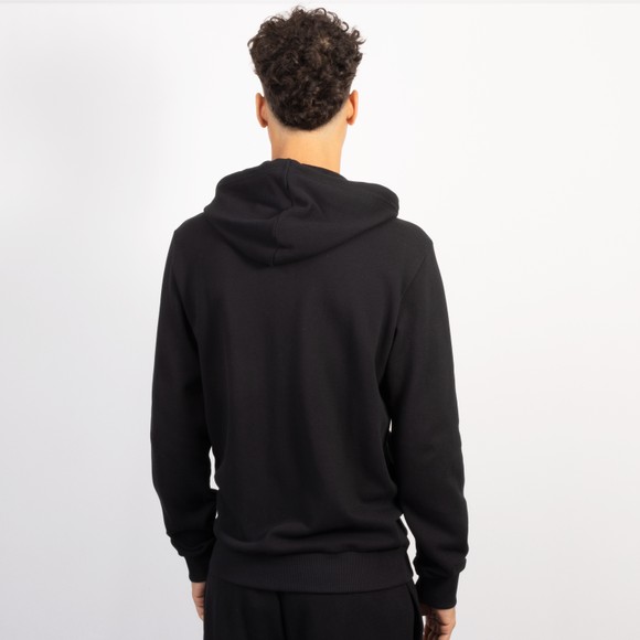 Emporio Armani Mens Black Loungewear Patch Detail Hoodie #4