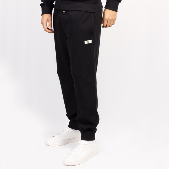 Emporio Armani Mens Black Loungewear Patch Detail Jogger #3