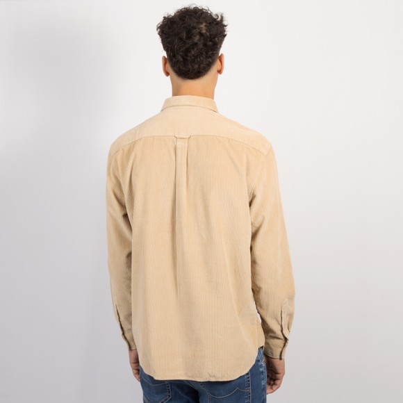 Lacoste Mens Beige Corduroy Shirt #4