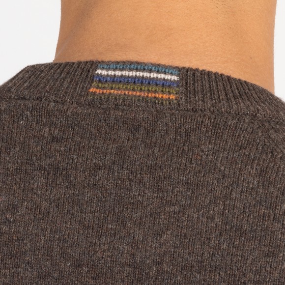 PS Paul Smith Mens Brown Crew Neck Knitted Jumper #4