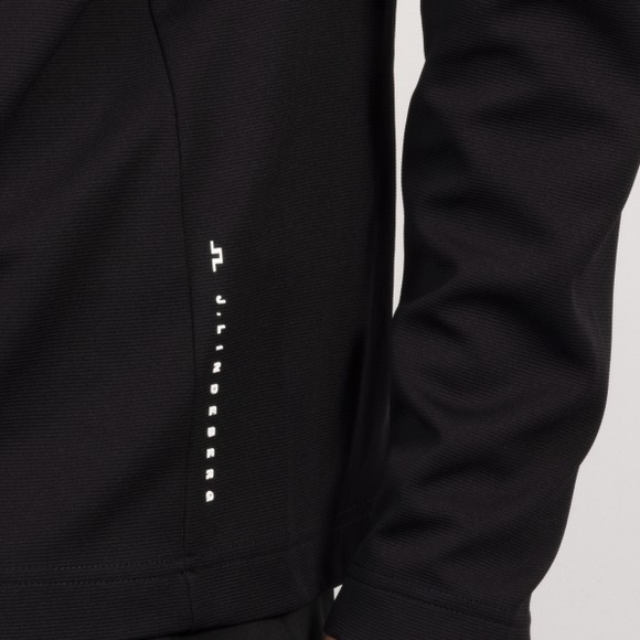 J.Lindeberg Mens Black Leon Quarter Zip Mid layer #3