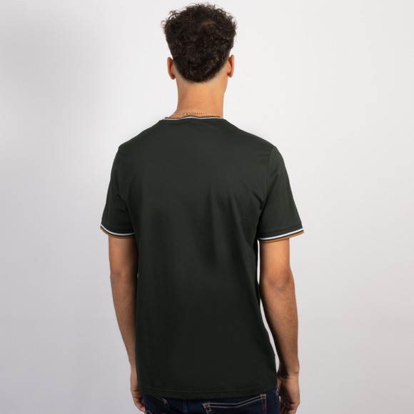 Fred Perry Mens Green Twin Tipped T-Shirt #4
