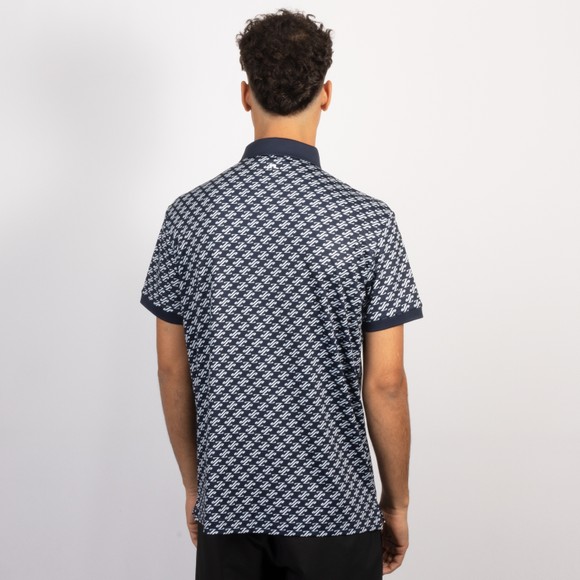 J.Lindeberg Mens Blue Tour Tech Print Polo Shirt #4