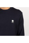 Pretty Green Mens Blue Merino Blend Crew