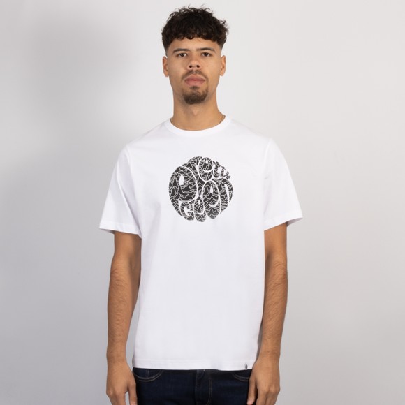Pretty Green Mens White Pulsar Logo T Shirt main image