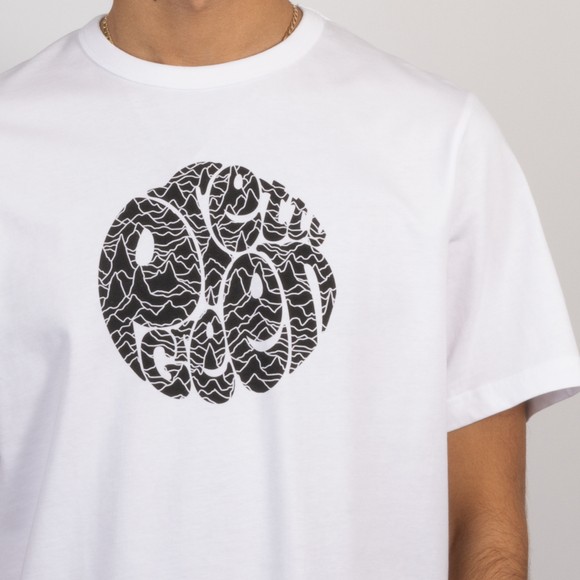 Pretty Green Mens White Pulsar Logo T Shirt main image