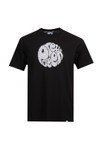 Pretty Green Mens Black Pulsar Logo T Shirt