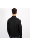 Pretty Green Mens Black Merino Blend 1/4 Zip