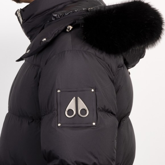 Moose Knuckles Mens Black Everest Puffer With Fur #3