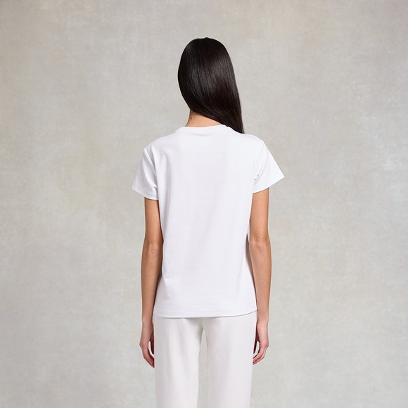 Holland Cooper Womens White HC Motif Tee #3