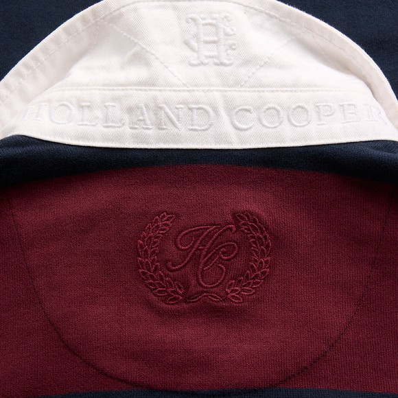 Holland Cooper Mens Blue Rugby Shirt #3