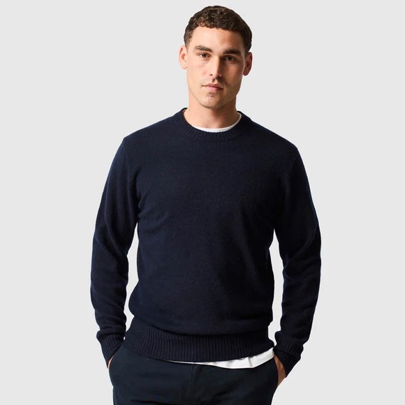 Rodd & Gunn Mens Blue Stewart Island Knit Jumper