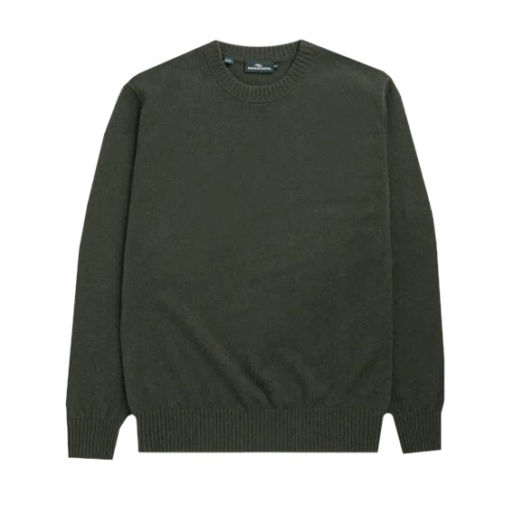Rodd & Gunn Mens Green Stewart Island Knit Jumper