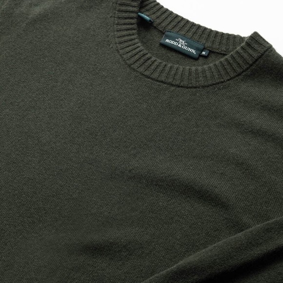 Rodd & Gunn Mens Green Stewart Island Knit Jumper main image