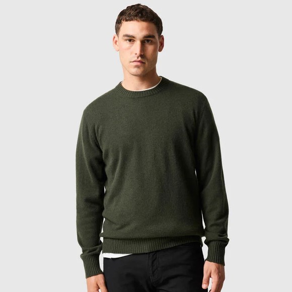 Rodd & Gunn Mens Green Stewart Island Knit Jumper