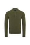 Remus Mens Green Polo Neck Knitted Jumper