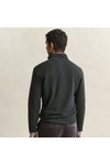 Gant Mens Green Superfine Lambswool Half Zip Jumper