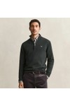 Gant Mens Green Superfine Lambswool Half Zip Jumper