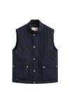 Gant Mens Blue Quilted Gilet