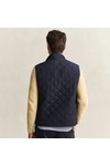 Gant Mens Blue Quilted Gilet
