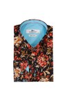 Claudio Lugli Mens Black Floral Shirt