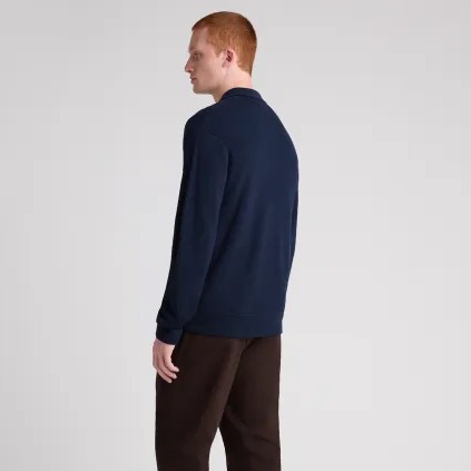 Remus Mens Blue Knitted Cardigan main image