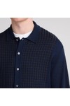 Remus Mens Blue Knitted Cardigan