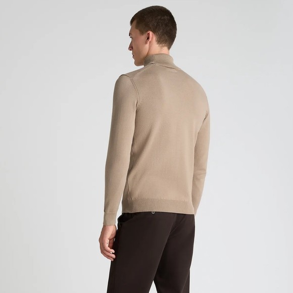 Remus Mens Yellow Roll Neck Jumper main image