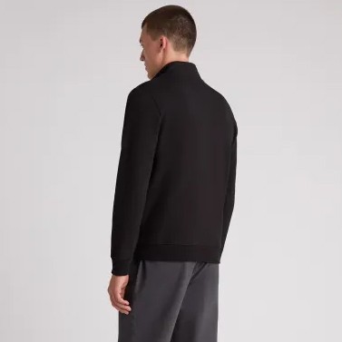 Remus Mens Black 1/4 Zip Sweatshirt