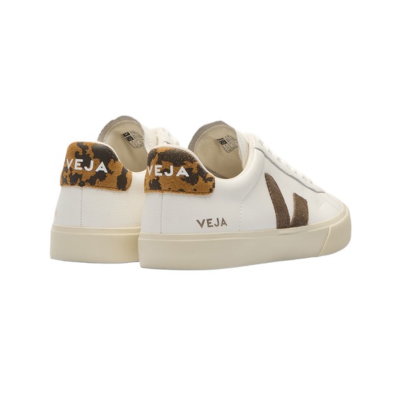 Veja Womens White Campo Leather Trainer #3