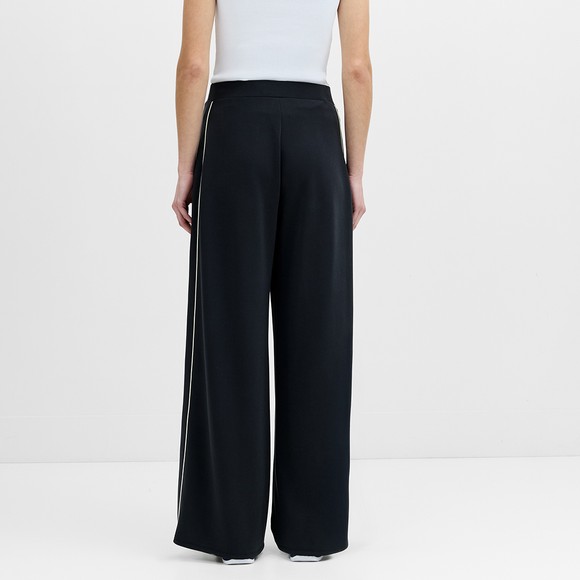 French Connection Womens Grey Wren Side Stripe Pleated Wide Leg Jogger #4