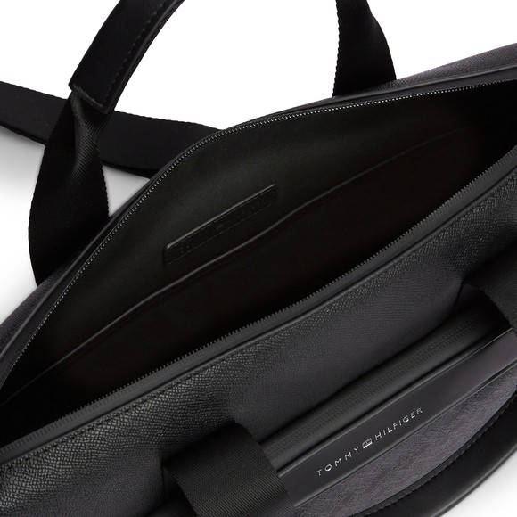 Tommy Hilfiger Mens Black Modern Monogram Computer Bag main image