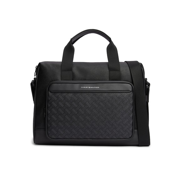 Tommy Hilfiger Mens Black Modern Monogram Computer Bag main image