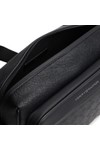 Tommy Hilfiger Mens Black Modern Monogram Messenger Bag