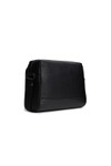 Tommy Hilfiger Mens Black Modern Monogram Messenger Bag