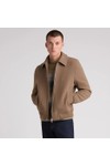 Remus Mens Beige Tyler Bomber Jacket