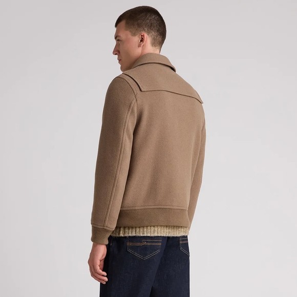 Remus Mens Beige Tyler Bomber Jacket