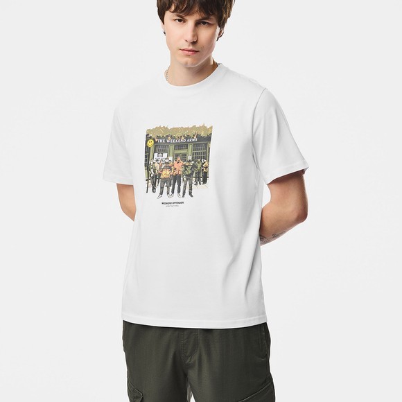 Weekend Offender Mens White Taberna Graphic T Shirt main image