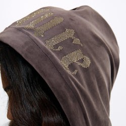 Juicy Couture Womens Brown Iccle Old Gothic Hoodie #4