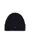 Tommy Hilfiger Mens Blue Flag Cable Beanie