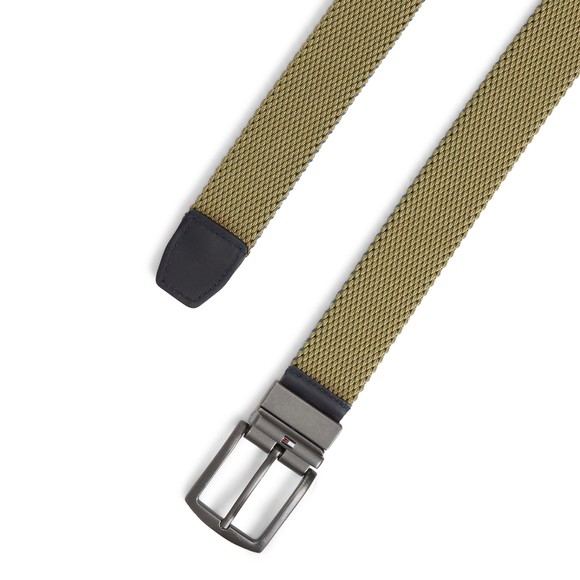 Tommy Hilfiger Mens Green Denton Elastic Reversible Belt main image