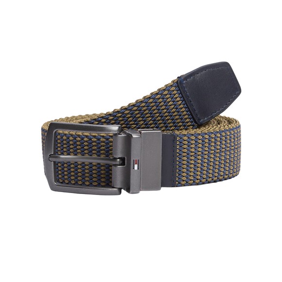 Tommy Hilfiger Mens Green Denton Elastic Reversible Belt main image