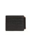 Tommy Hilfiger Mens Black Croc Mini CC Wallet