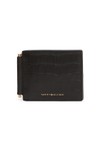 Tommy Hilfiger Mens Black Croc Mini CC Wallet