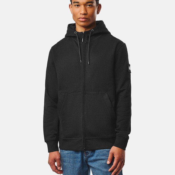 Weekend Offender Mens Black Winton Zip Through Hoody