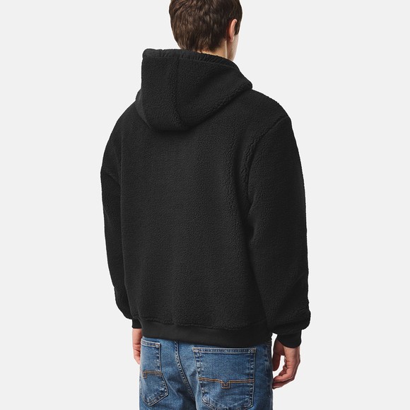 Weekend Offender Mens Black Debden Zip Through Fleece Hoody main image