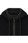 Weekend Offender Mens Black Debden Zip Through Fleece Hoody